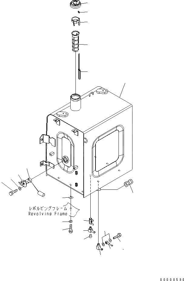 Схема запчастей Komatsu PC210NLC-7K - ТОПЛИВН. БАК. ТОПЛИВН. БАК. AND КОМПОНЕНТЫ