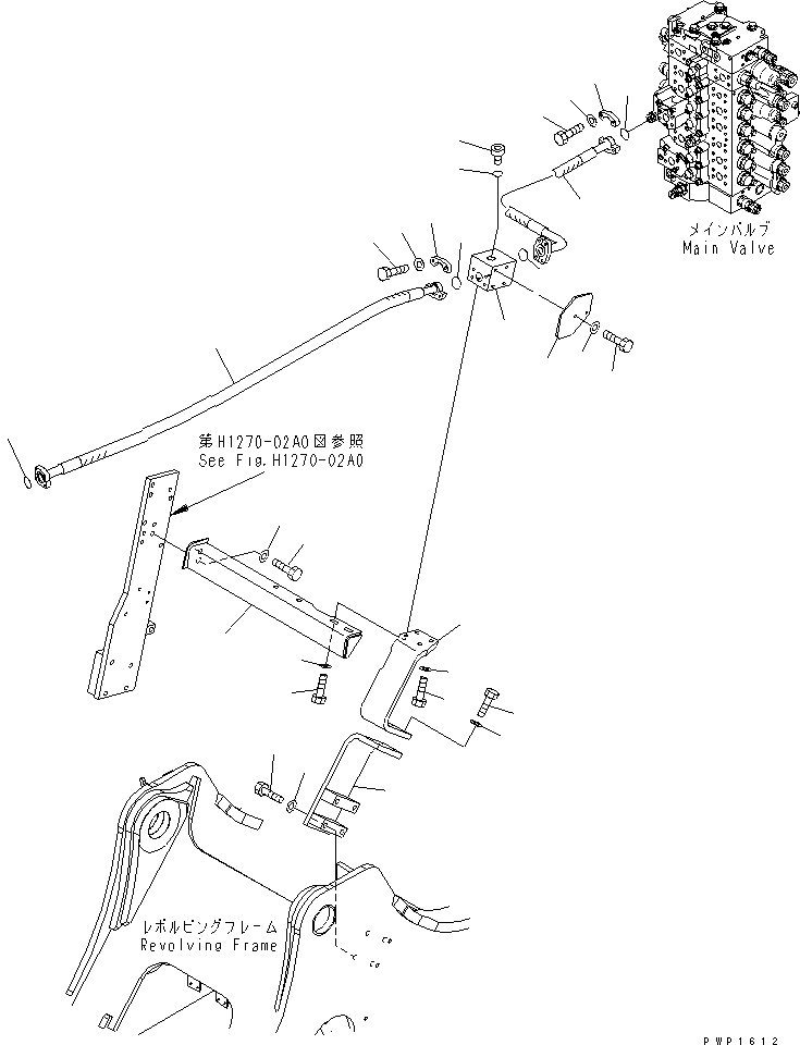 Схема запчастей Komatsu PC210NLC-7K - НАВЕСНОЕ ОБОРУД-Е (ОСНОВН. ЛЕВ.) ( АКТУАТОР) ГИДРАВЛИКА
