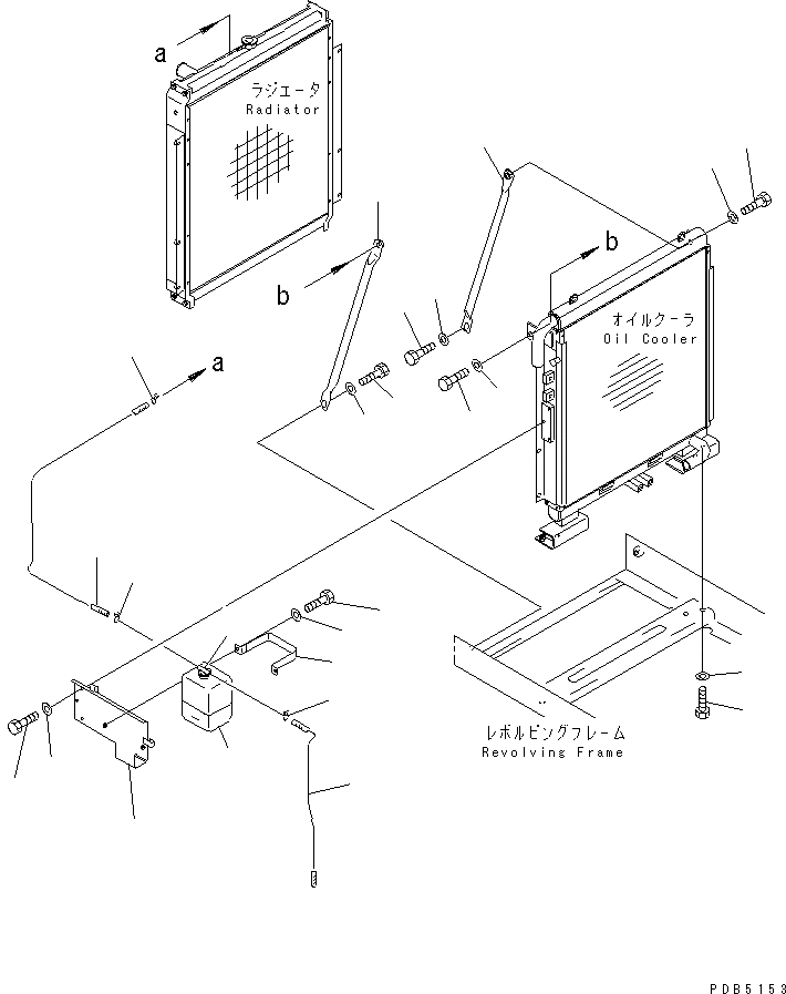 Схема запчастей Komatsu PC220-6Z - ОХЛАЖД-Е (ВТОРИЧН. БАК И КРЕПЛЕНИЕ РАДИАТОРА)(№8-) СИСТЕМА ОХЛАЖДЕНИЯ