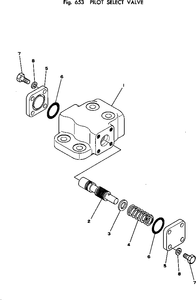 Схема запчастей Komatsu PC220-1 - ГЛАВН. SELECT КЛАПАН УПРАВЛ-Е РАБОЧИМ ОБОРУДОВАНИЕМ