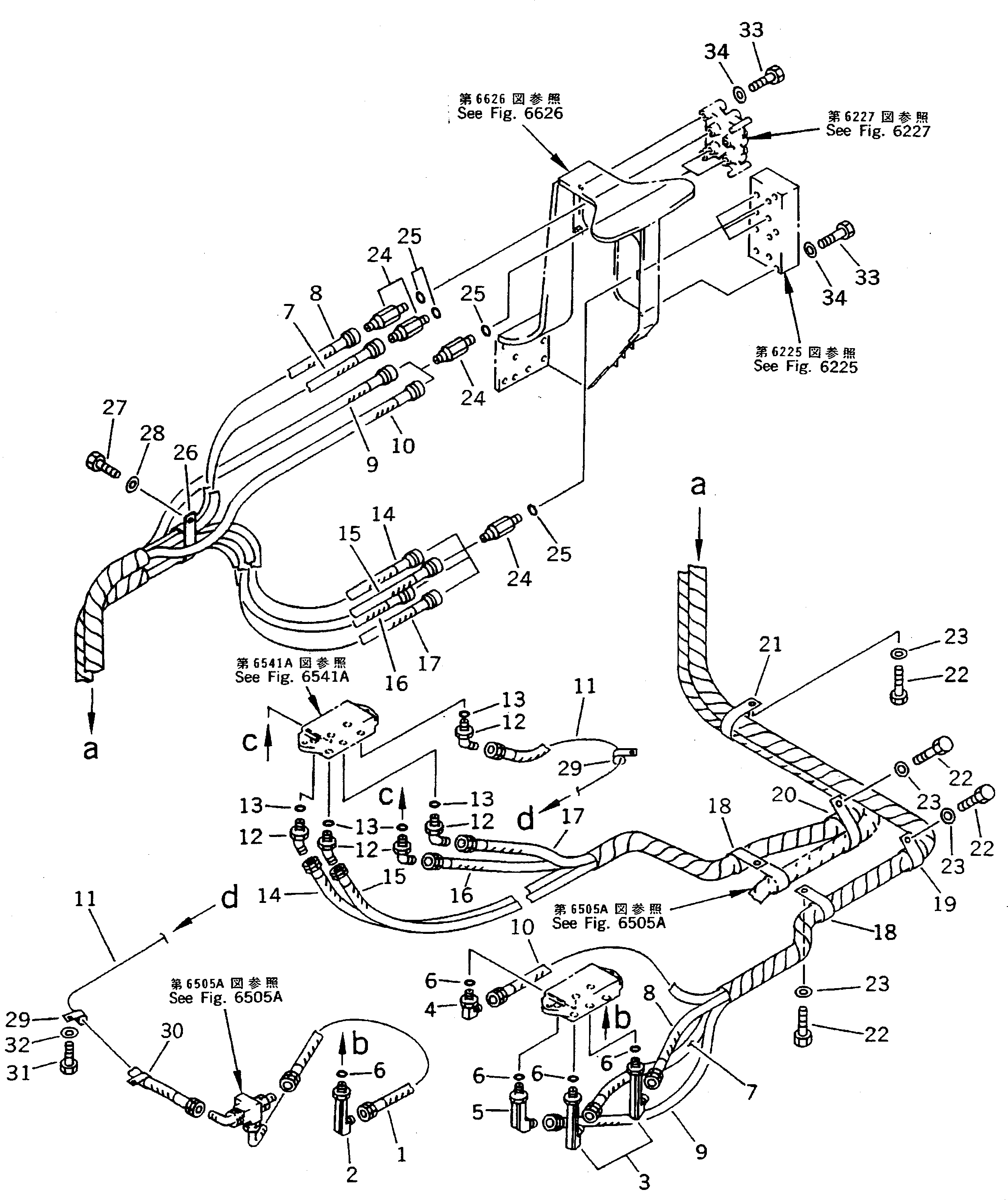 Схема запчастей Komatsu PC220-5 - P.P.C. КЛАПАН ТРУБЫ (БЛОК T/F РАСПРЕДЕЛИТ. КЛАПАН) (ДЛЯ WRIST УПРАВЛ-Е)(С ФИЛЬТР) (КРОМЕ ЯПОН.)(№-) УПРАВЛ-Е РАБОЧИМ ОБОРУДОВАНИЕМ