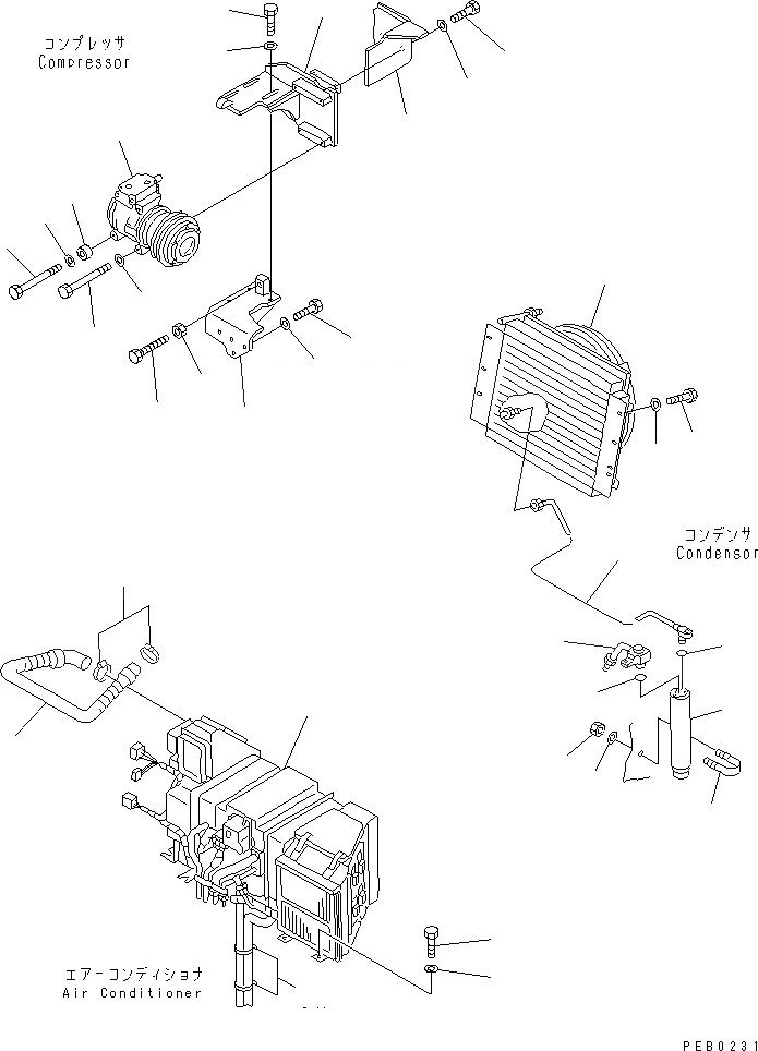 Схема запчастей Komatsu PC220-6 - КОНДИЦ. ВОЗДУХА (БЛОК) (С SAE ЗАЩИТА ВЕНТИЛЯТОРА)(№-77) КАБИНА ОПЕРАТОРА И СИСТЕМА УПРАВЛЕНИЯ