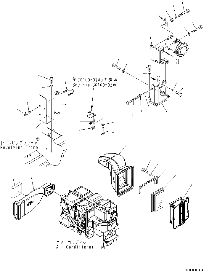 Схема запчастей Komatsu PC220-7 - КОНДИЦ. ВОЗДУХА (ВОЗДУХОВОДЫ)(№-) КАБИНА ОПЕРАТОРА И СИСТЕМА УПРАВЛЕНИЯ