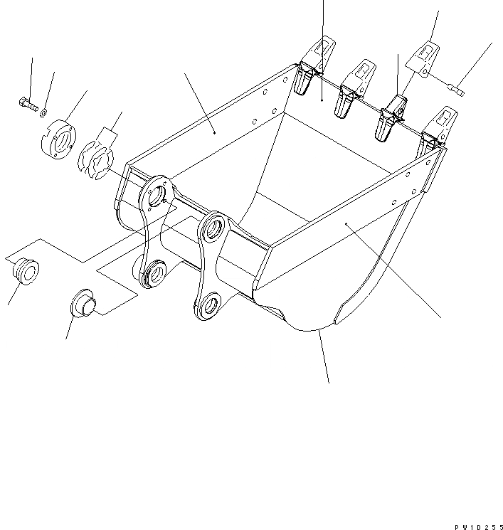 Схема запчастей Komatsu PC220-7 - КОВШ¤ .M (CECE .9M)¤ 8MM (ГОРИЗОНТАЛЬН. ПАЛЕЦ) (С РЕГУЛЯТОРОМ) (500 ЧАСОВ СИСТЕМА СМАЗКИ) РАБОЧЕЕ ОБОРУДОВАНИЕ