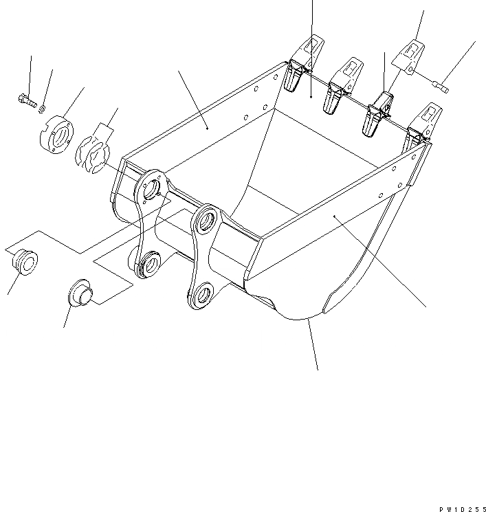 Схема запчастей Komatsu PC220-7-AA - КОВШ¤ .M (CECE .9M)¤ 8MM (ГОРИЗОНТАЛЬН. ПАЛЕЦ) (С РЕГУЛЯТОРОМ) (500 ЧАСОВ СИСТЕМА СМАЗКИ) РАБОЧЕЕ ОБОРУДОВАНИЕ