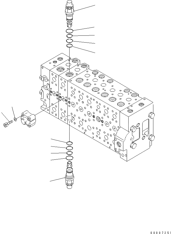 Схема запчастей Komatsu PC220-7-AA - ОСНОВН. КЛАПАН (-АКТУАТОР) (8/) ОСНОВН. КОМПОНЕНТЫ И РЕМКОМПЛЕКТЫ