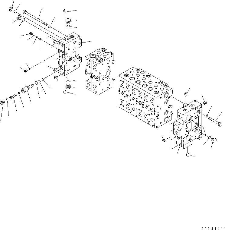 Схема запчастей Komatsu PC220-8 - ОСНОВН. КЛАПАН (-АКТУАТОР) (7/)(№7-8) ОСНОВН. КОМПОНЕНТЫ И РЕМКОМПЛЕКТЫ