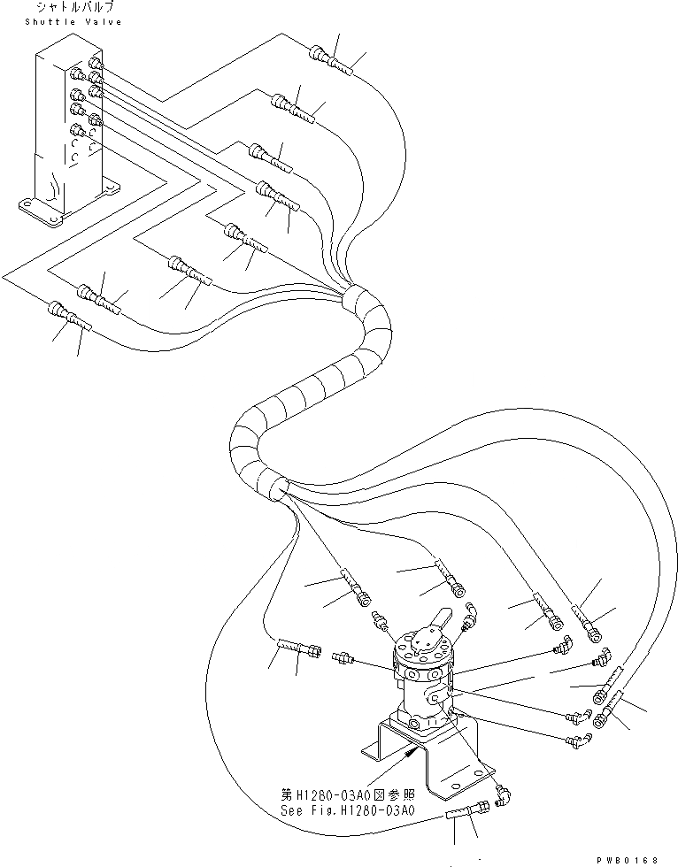 Схема запчастей Komatsu PC220LC-6 - MULTI PATTERN КЛАПАН (WAY) (MULTI КЛАПАН - ОСНОВН. КЛАПАН)(№7-7) ГИДРАВЛИКА