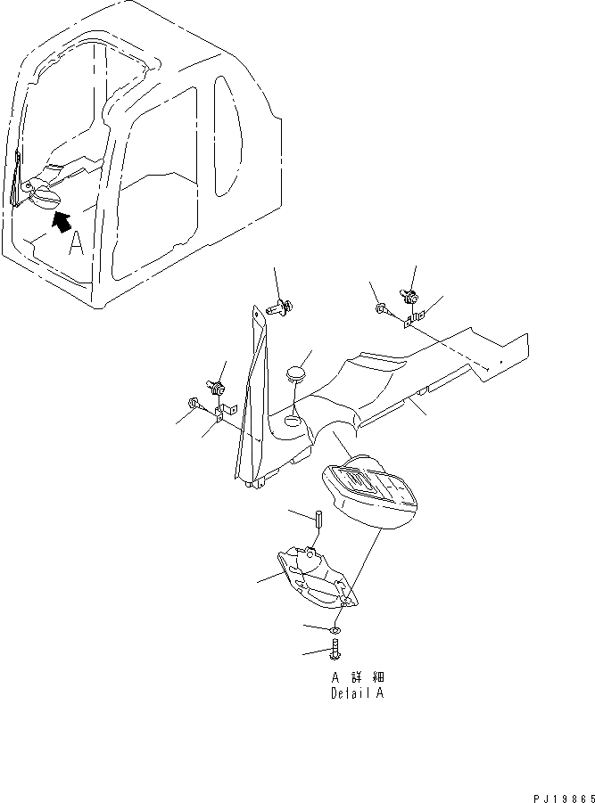 Схема запчастей Komatsu PC220LC-6 - КАБИНА (КРЫШКА ПАНЕЛИ С МОНИТОРОМ)         (ЭЛЕКТРИЧ. РЕГУЛЯТОР) КАБИНА ОПЕРАТОРА И СИСТЕМА УПРАВЛЕНИЯ