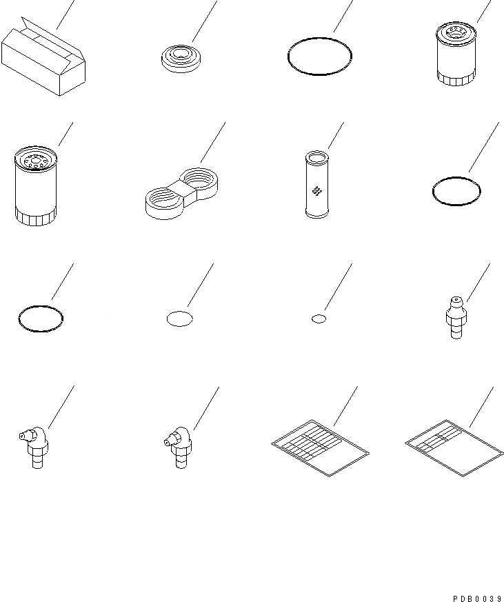 Схема запчастей Komatsu PC220LC-6 - ЗАП. ЧАСТИ(№-8) АКСЕССУАРЫ