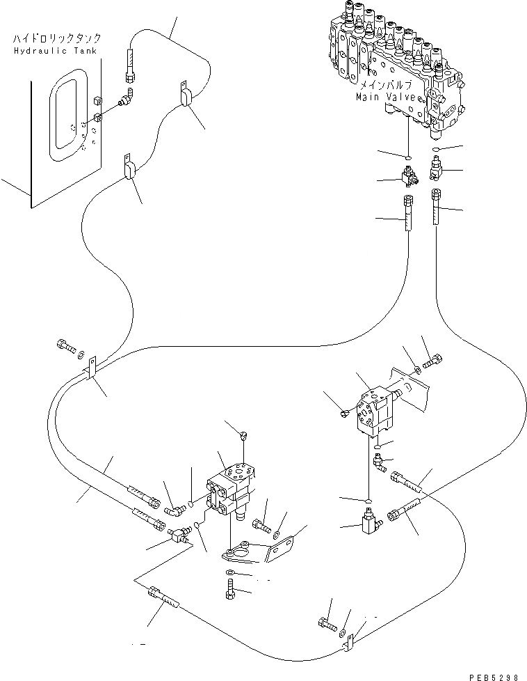 Схема запчастей Komatsu PC220LC-6Z - ПРЕДОТВРАЩ. СМЕЩЕНИЯ (РУКОЯТЬ)(№8-) ГИДРАВЛИКА