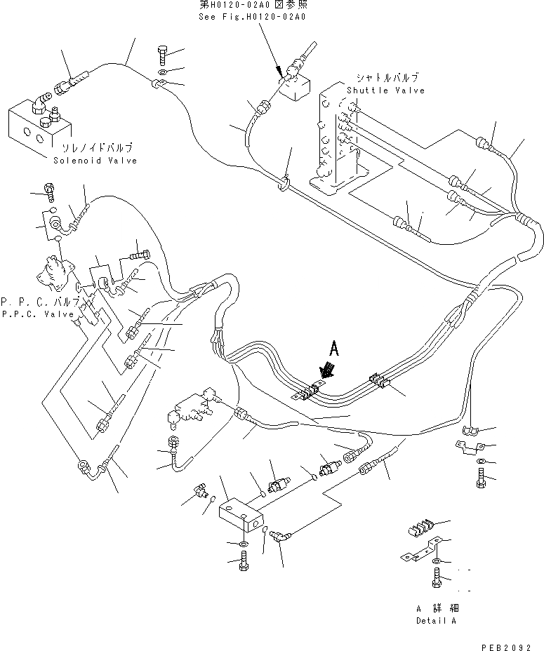 Схема запчастей Komatsu PC220LC-6Z - РАБОЧАЯ ЛИНИЯ PPC (ПРАВ. СТОЙКАE ШЛАНГИ) ( АКТУАТОР)(№7-8) КАБИНА ОПЕРАТОРА И СИСТЕМА УПРАВЛЕНИЯ