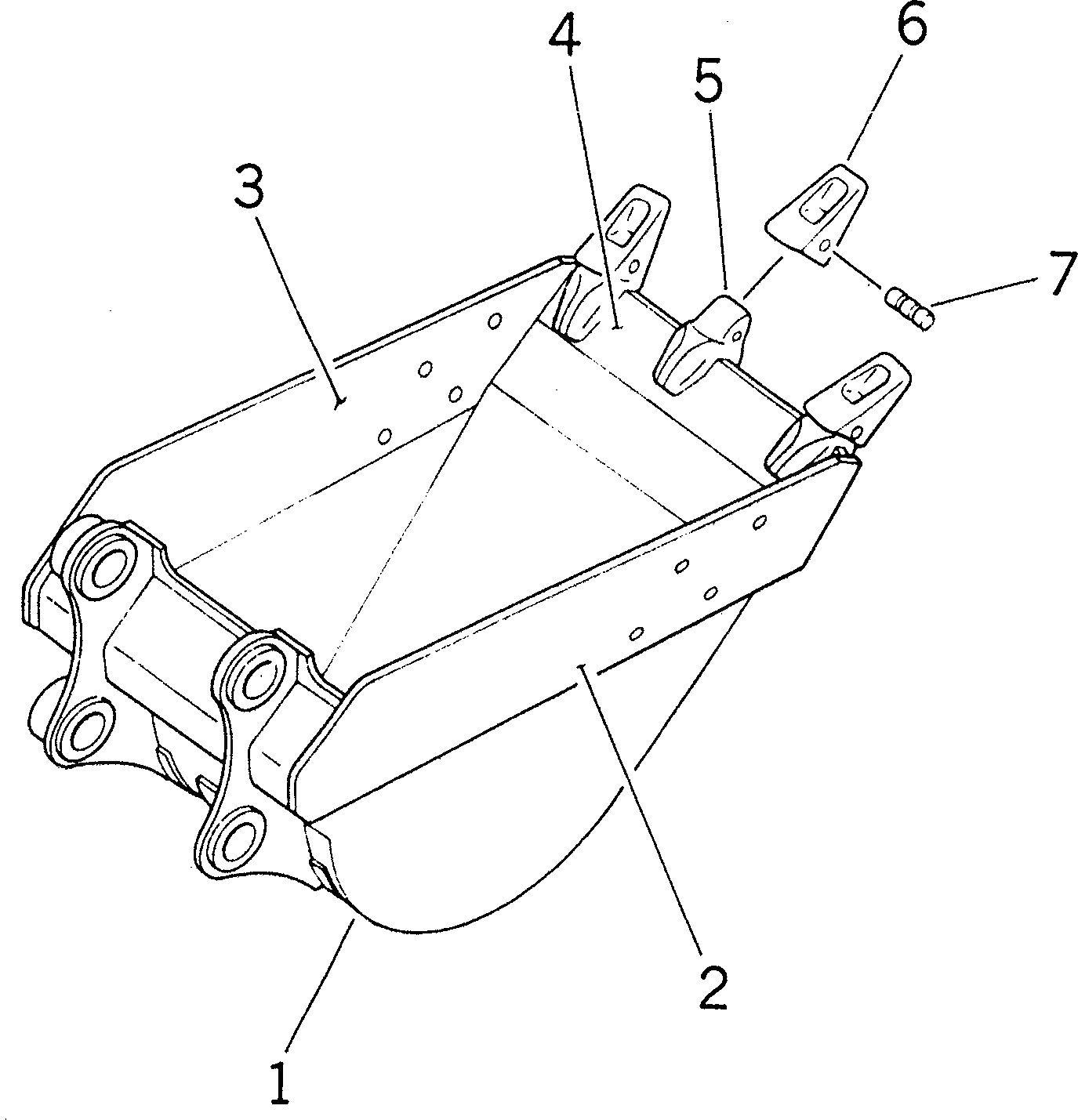 Схема запчастей Komatsu PC220LC-6 - КОВШ¤ .7M (CECE .M)¤ 9MM (ГОРИЗОНТАЛЬН. ПАЛЕЦ) РАБОЧЕЕ ОБОРУДОВАНИЕ