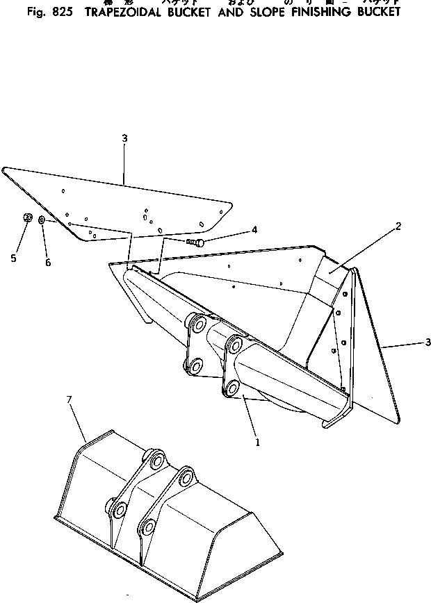 Схема запчастей Komatsu PC220LC-2 - ТРАПЕЦЕВИДНЫЙ КОВШAND ВЫРАВНИВАНИЕ УКЛОНОВ КОВШ ОПЦИОННЫЕ КОМПОНЕНТЫ (/)