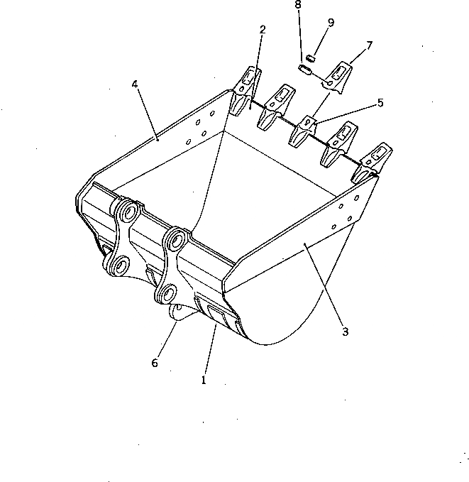 Схема запчастей Komatsu PC220LC-3 - КОВШ¤ .M¤ ШИР. MM¤ С КРЮК (КРОМЕ ЯПОН.)(№8-) РАБОЧЕЕ ОБОРУДОВАНИЕ