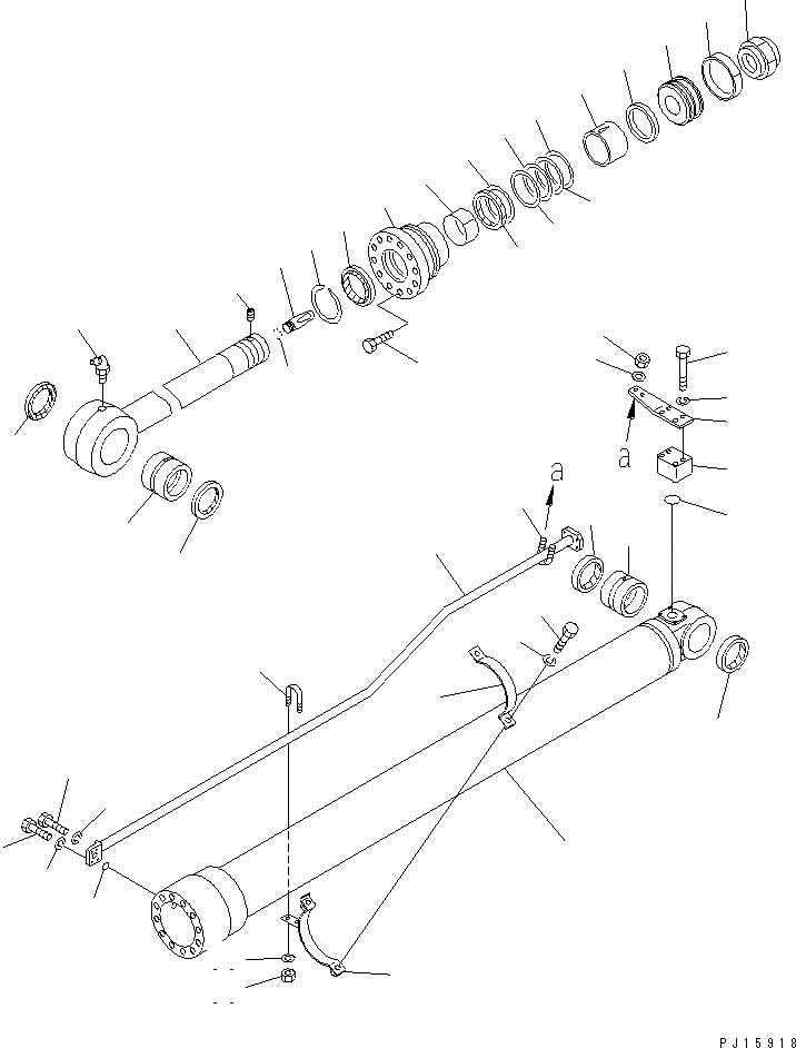 Схема запчастей Komatsu PC220LC-3 - ЦИЛИНДР РУКОЯТИ(ДЛЯ FEET УДЛИНН. РУКОЯТЬ И СТРЕЛА)(№78-) РАБОЧЕЕ ОБОРУДОВАНИЕ