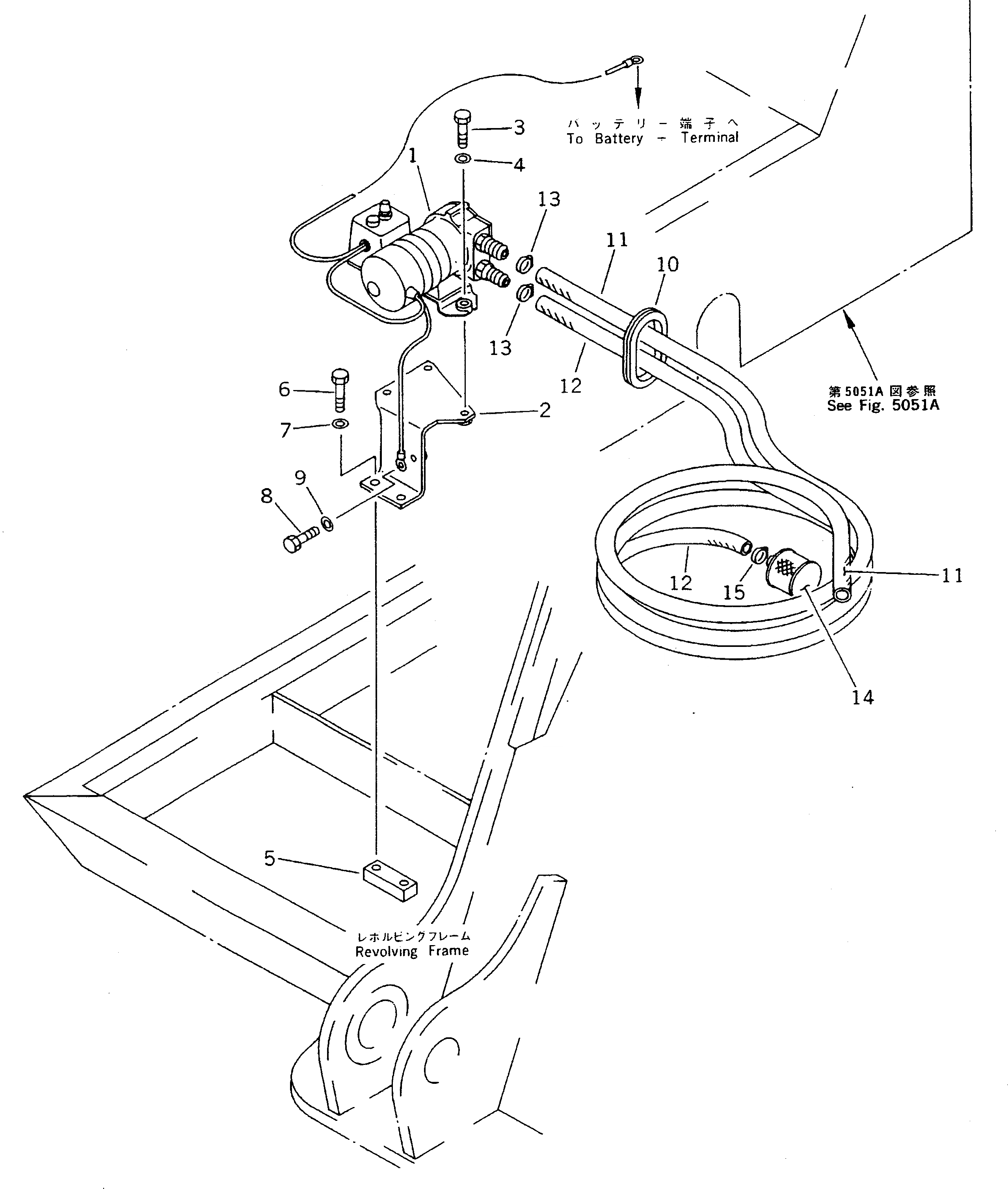 Схема запчастей Komatsu PC220LC-5C - НАСОС АВТОМАТИЧ. ЗАПРАВКИ КОМПОНЕНТЫ ДВИГАТЕЛЯ И ЭЛЕКТРИКА