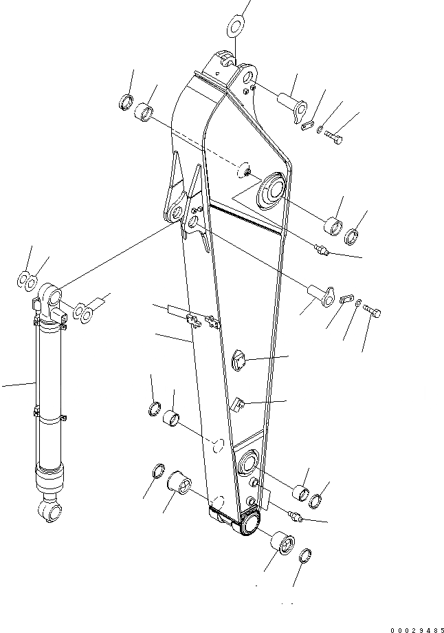 Схема запчастей Komatsu PC220LC-7 - РУКОЯТЬ (.M) (СИСТЕМА СМАЗКИ 100 ЧАС.) (ДЛЯ ТУРЦИЯ СПЕЦ-Я.)(№-) РАБОЧЕЕ ОБОРУДОВАНИЕ