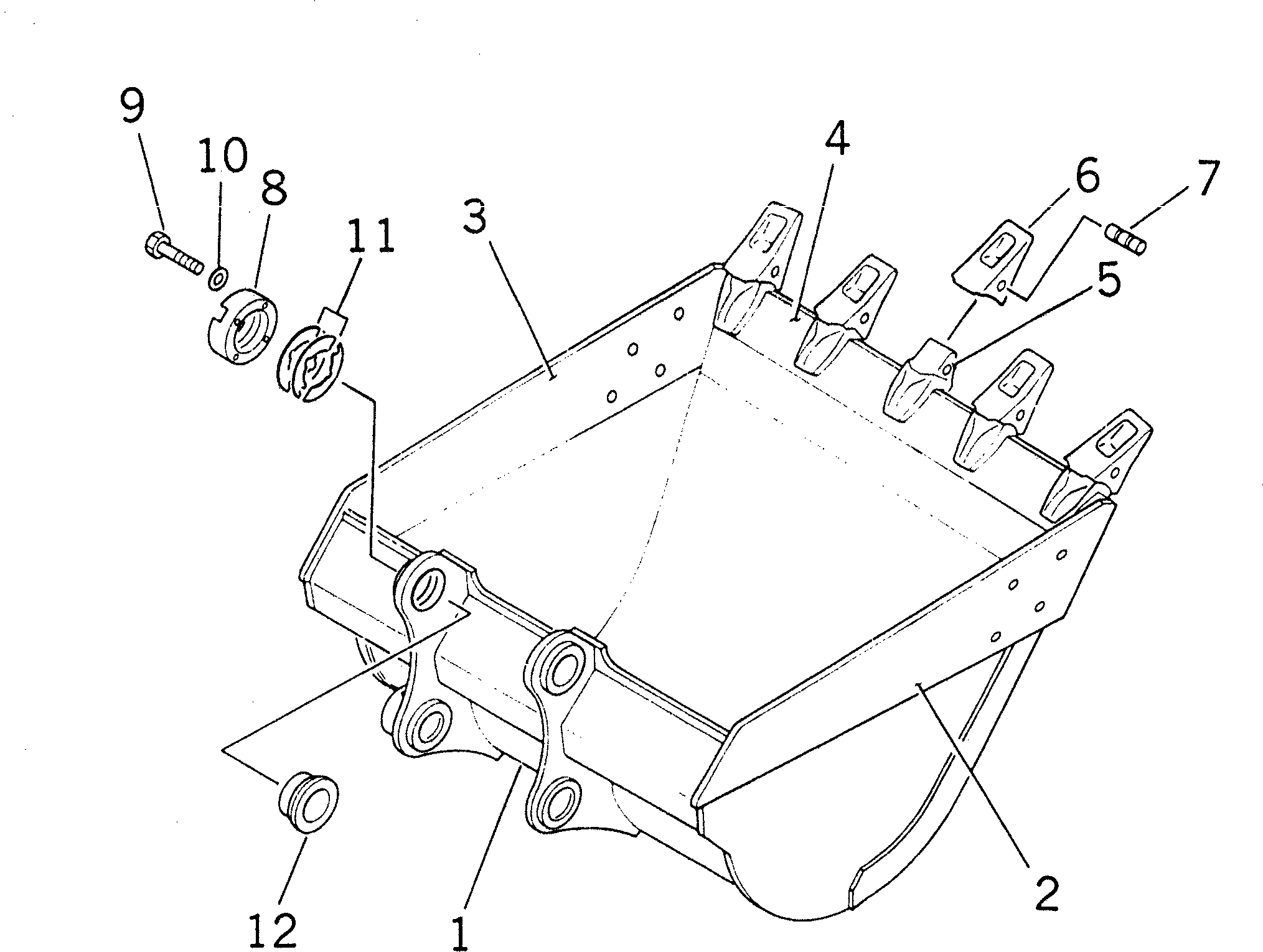 Схема запчастей Komatsu PC220LC-7 - КОВШ¤ .7M (CECE .M)¤ 9MM (ГОРИЗОНТАЛЬН. ПАЛЕЦ) (С РЕГУЛЯТОРОМ) (СИСТЕМА СМАЗКИ 100 ЧАС.) РАБОЧЕЕ ОБОРУДОВАНИЕ