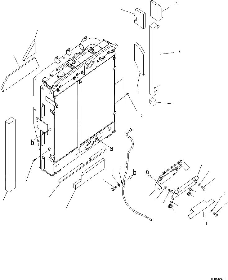 Схема запчастей Komatsu PC220LC-8 - СИСТЕМА ОХЛАЖДЕНИЯ (ТОПЛИВН. ОХЛАДИТЕЛЬ И ЭЛЕМЕНТЫ) СИСТЕМА ОХЛАЖДЕНИЯ