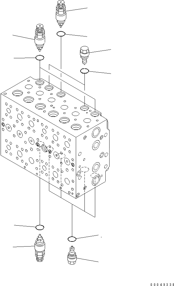 Схема запчастей Komatsu PC220LC-8 - ОСНОВН. КЛАПАН (-АКТУАТОР) (/) ОСНОВН. КОМПОНЕНТЫ И РЕМКОМПЛЕКТЫ