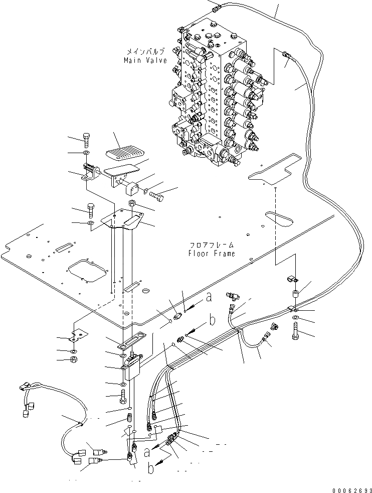 Схема запчастей Komatsu PC220LC-8 - КАБИНА (ПОЛ) (2. УПРАВЛ. НАВЕСН. ОБОРУД.) КАБИНА ОПЕРАТОРА И СИСТЕМА УПРАВЛЕНИЯ
