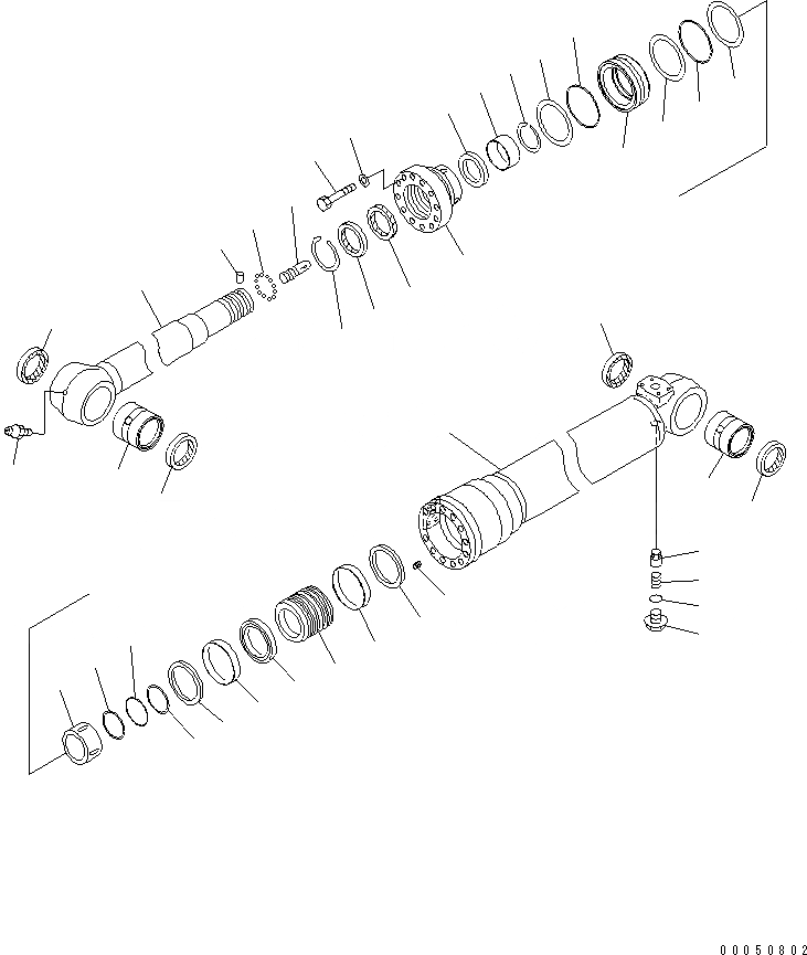 Схема запчастей Komatsu PC220LC-8 - ЦИЛИНДР СТРЕЛЫ( ЧАС. СИСТЕМА СМАЗКИ) (ДЛЯ ПОДЪЕМА РУКОЯТИ) (КЛАПАН ПЕРЕГРУЗКИ) ОСНОВН. КОМПОНЕНТЫ И РЕМКОМПЛЕКТЫ