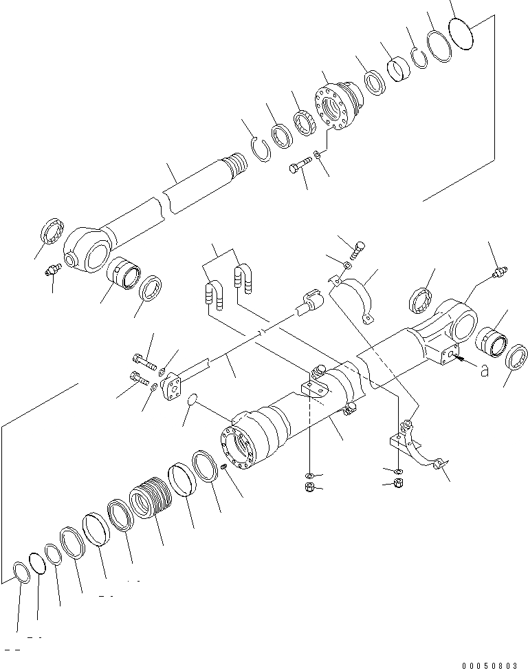 Схема запчастей Komatsu PC220LC-8 - ЦИЛИНДР КОВША ( ЧАС. СИСТЕМА СМАЗКИ) (.8M РУКОЯТЬ) ОСНОВН. КОМПОНЕНТЫ И РЕМКОМПЛЕКТЫ
