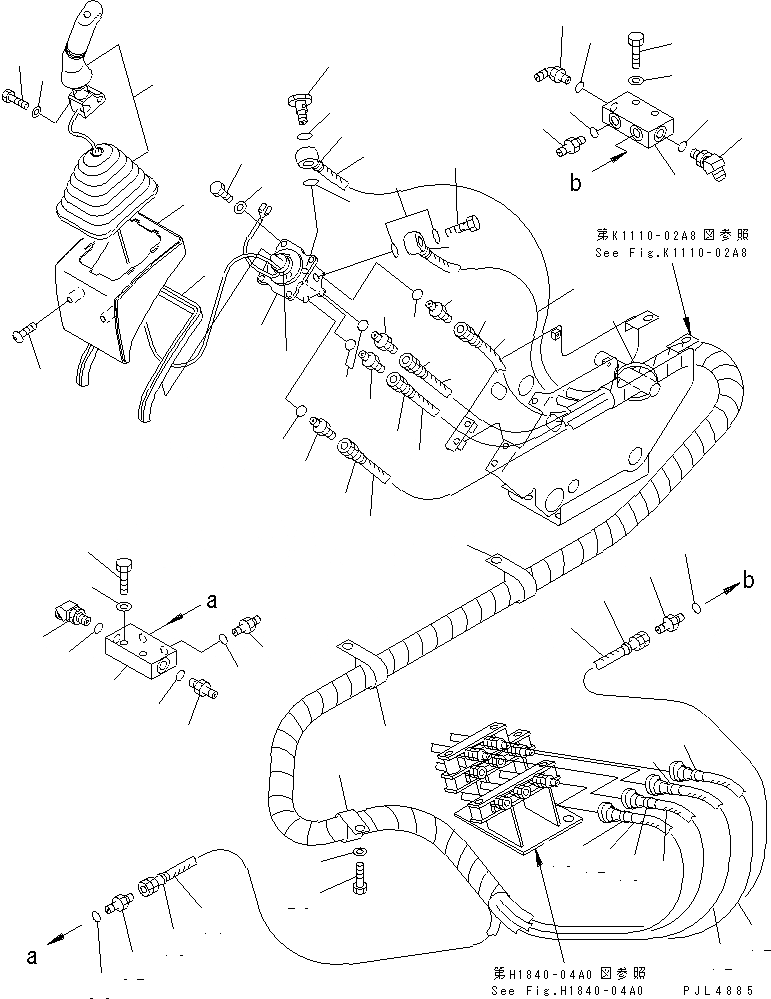 Схема запчастей Komatsu PC228USLC-2 - ОСНОВН. КОНСТРУКЦИЯ (РЫЧАГ И ТРУБЫ) (ПРАВ.) (WRIST УПРАВЛ-Е)(№8-) КАБИНА ОПЕРАТОРА И СИСТЕМА УПРАВЛЕНИЯ