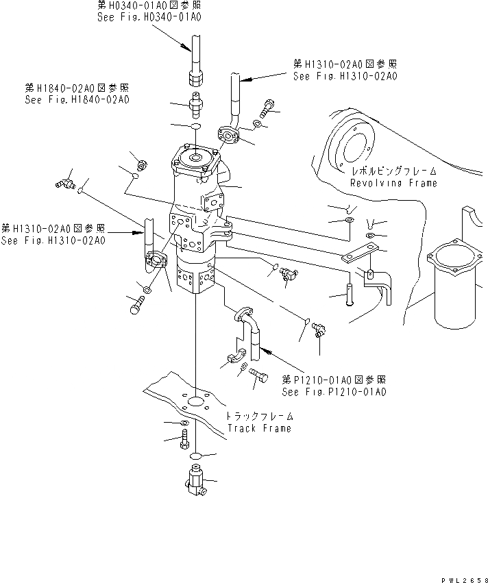 Схема запчастей Komatsu PC228USLC-2 - ПОВОРОТНОЕ СОЕДИНЕНИЕ (СОЕДИНИТЕЛЬН. ЧАСТИ) (СКОРОСТЬ ДВИЖЕНИЯ 3) (СПЕЦИФ-Я С ОТВАЛОМ) ПОВОРОТН. КРУГ И КОМПОНЕНТЫ