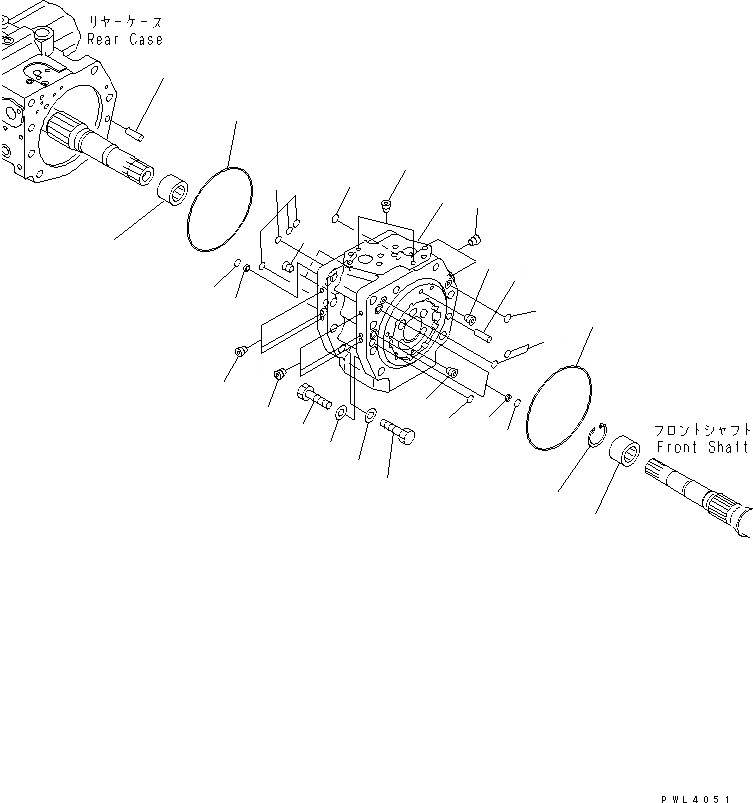 Схема запчастей Komatsu PC228USLC-2 - ОСНОВН. НАСОС (/9) ОСНОВН. КОМПОНЕНТЫ И РЕМКОМПЛЕКТЫ