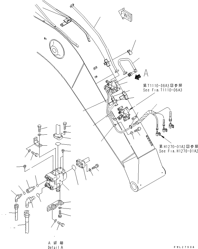 Схема запчастей Komatsu PC228USLC-1 - MONO-СТРЕЛА (ДОПОЛН. ГИДРОЛИНИЯ) (ДЛЯ SLIDE ЦИЛИНДР РУКОЯТИ) (/) РАБОЧЕЕ ОБОРУДОВАНИЕ