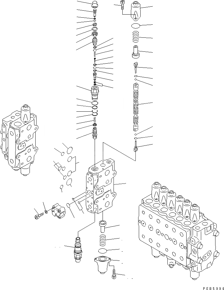 Схема запчастей Komatsu PC228USLC-1 - ОСНОВН. КЛАПАН (-АКТУАТОР) (/) (ТУННЕЛЬН. СПЕЦ-Я./ДЛЯ MONO-СТРЕЛА) ОСНОВН. КОМПОНЕНТЫ И РЕМКОМПЛЕКТЫ
