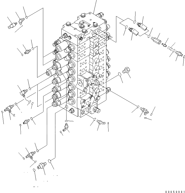 Схема запчастей Komatsu PC228USLC-3E0 - НАВЕСНОЕ ОБОРУД-Е (КЛАПАН) ( АКТУАТОР) (СПЕЦИФ-Я С ОТВАЛОМ) ГИДРАВЛИКА