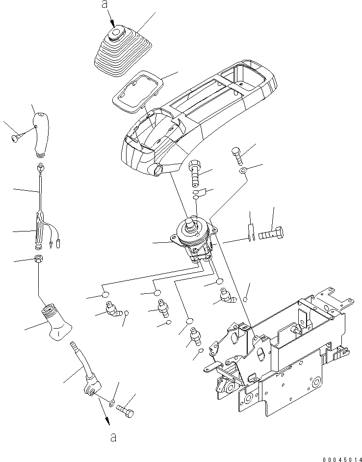 Схема запчастей Komatsu PC228USLC-3E0 - ОСНОВН. КОНСТРУКЦИЯ (РЫЧАГ И КЛАПАН) (ЛЕВ.) КАБИНА ОПЕРАТОРА И СИСТЕМА УПРАВЛЕНИЯ