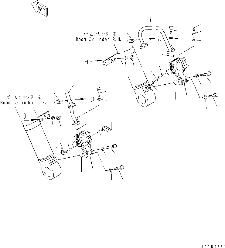 Схема запчастей Komatsu PC228USLC-3E0 - ЦИЛИНДР СТРЕЛЫ(С КЛАПАН ПЕРЕГРУЗКИ) РАБОЧЕЕ ОБОРУДОВАНИЕ