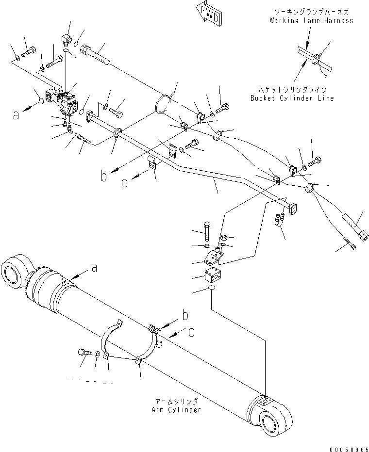 Схема запчастей Komatsu PC228USLC-3E0 - ЦИЛИНДР РУКОЯТИ(КЛАПАН ПЕРЕГРУЗКИ СТРЕЛЫ) (ДЛЯ 2-СЕКЦИОНН. СТРЕЛЫ) РАБОЧЕЕ ОБОРУДОВАНИЕ