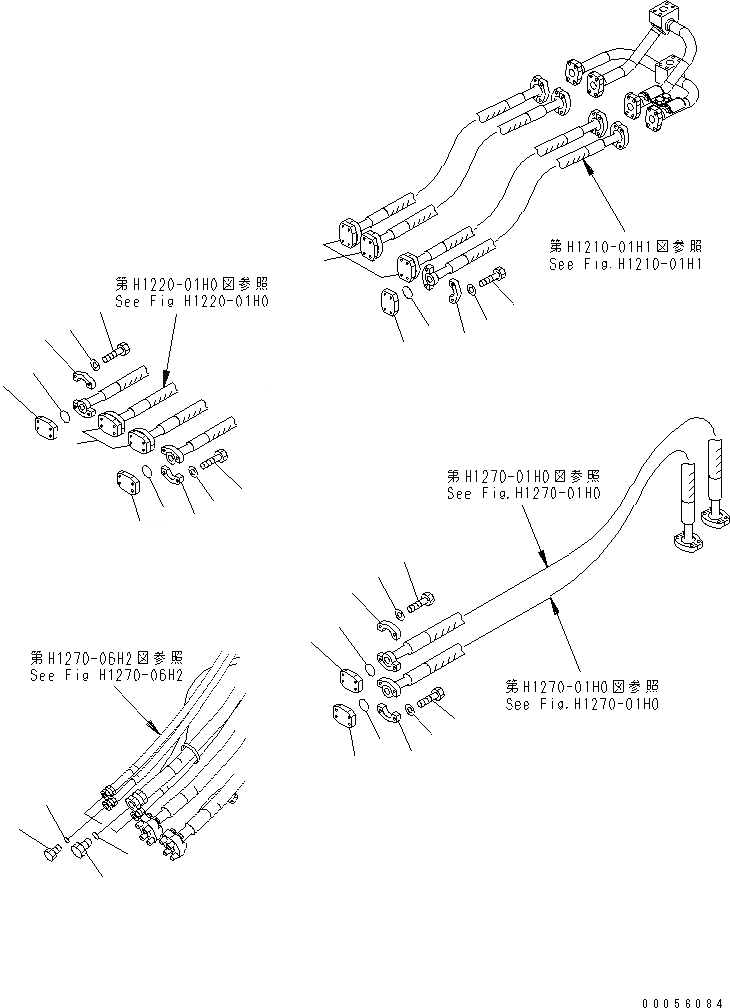 Схема запчастей Komatsu PC228USLC-3E0 - ЭЛЕМЕНТЫ (ДЛЯ 2-СЕКЦИОНН. СТРЕЛЫ) РАЗНОЕ