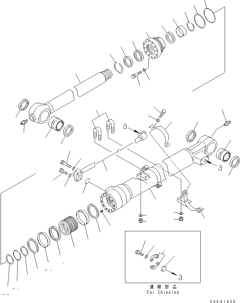 Схема запчастей Komatsu PC228USLC-3E0 - ЦИЛИНДР КОВША (.M РУКОЯТЬ) ОСНОВН. КОМПОНЕНТЫ И РЕМКОМПЛЕКТЫ