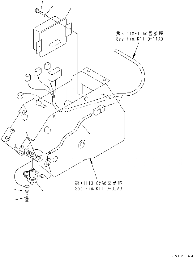 Схема запчастей Komatsu PC228US-2J - ОСНОВН. КОНСТРУКЦИЯ (ЭЛЕКТРИКА) КАБИНА ОПЕРАТОРА И СИСТЕМА УПРАВЛЕНИЯ