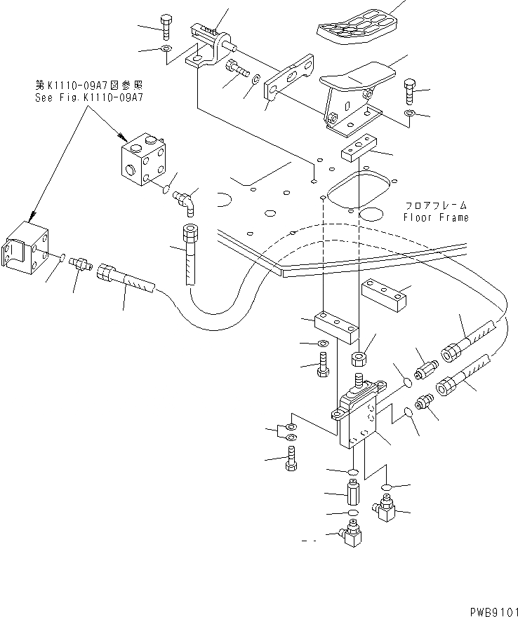 Схема запчастей Komatsu PC228US-1 - ОСНОВН. КОНСТРУКЦИЯ (OFFSET УПРАВЛ-Е) ( АКТУАТОР) (ДЛЯ MONO-СТРЕЛА) КАБИНА ОПЕРАТОРА И СИСТЕМА УПРАВЛЕНИЯ