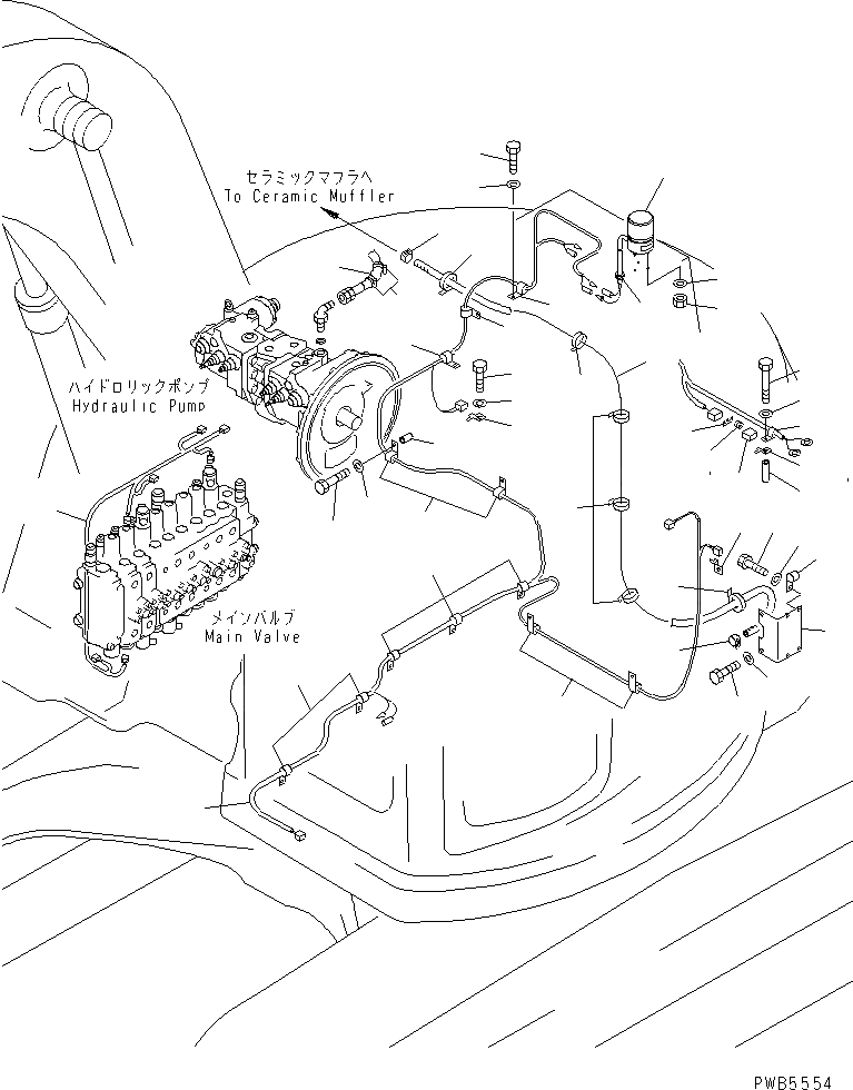 Схема запчастей Komatsu PC228UU-1-TN - КЕРАМИЧ. ГЛУШИТЕЛЬ(№8-7) КОМПОНЕНТЫ ДВИГАТЕЛЯ