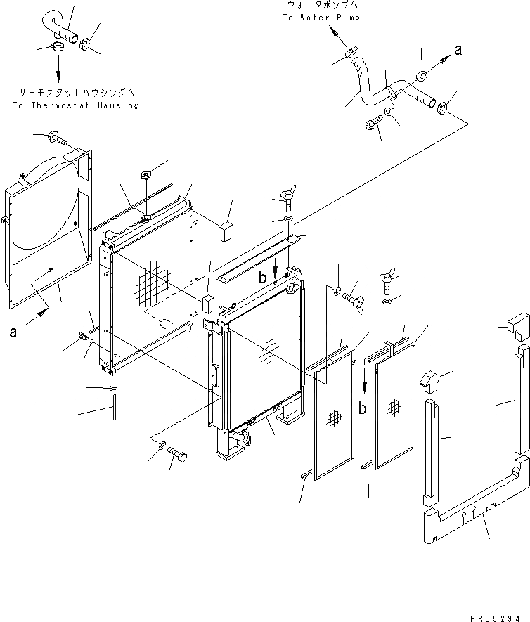 Схема запчастей Komatsu PC228US-1T - ОХЛАЖД-Е (РАДИАТОР И ТРУБЫ)(№7-) СИСТЕМА ОХЛАЖДЕНИЯ