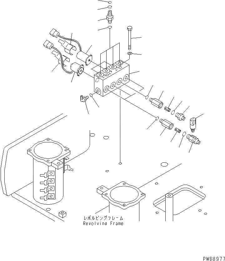 Схема запчастей Komatsu PC228UU-1 - СОЛЕНОИДНЫЙ КЛАПАН (КЛАПАН) (СТРЕЛА И КОВШ) (ДЛЯ OFFSET СТРЕЛА)(№7-) ГИДРАВЛИКА