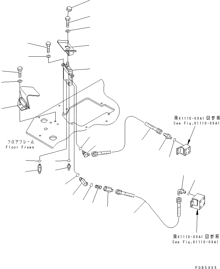 Схема запчастей Komatsu PC228UU-1 - ОСНОВН. КОНСТРУКЦИЯ (OFFSET УПРАВЛ-Е) (ДЛЯ OFFSET СТРЕЛА)(№-7) КАБИНА ОПЕРАТОРА И СИСТЕМА УПРАВЛЕНИЯ