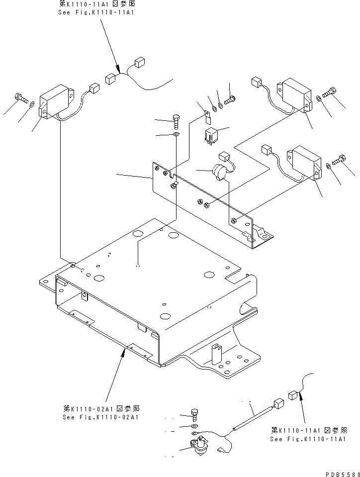 Схема запчастей Komatsu PC228UU-1 - ОСНОВН. КОНСТРУКЦИЯ (ЭЛЕКТРИКА) (ДЛЯ OFFSET СТРЕЛА)(№-7) КАБИНА ОПЕРАТОРА И СИСТЕМА УПРАВЛЕНИЯ
