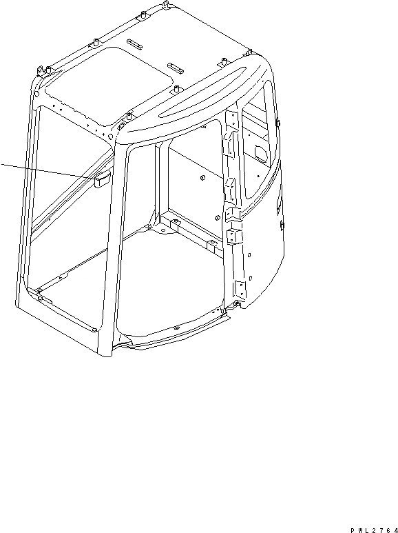 Схема запчастей Komatsu PC228US-2 - ПЕПЕЛЬНИЦА КАБИНА ОПЕРАТОРА И СИСТЕМА УПРАВЛЕНИЯ