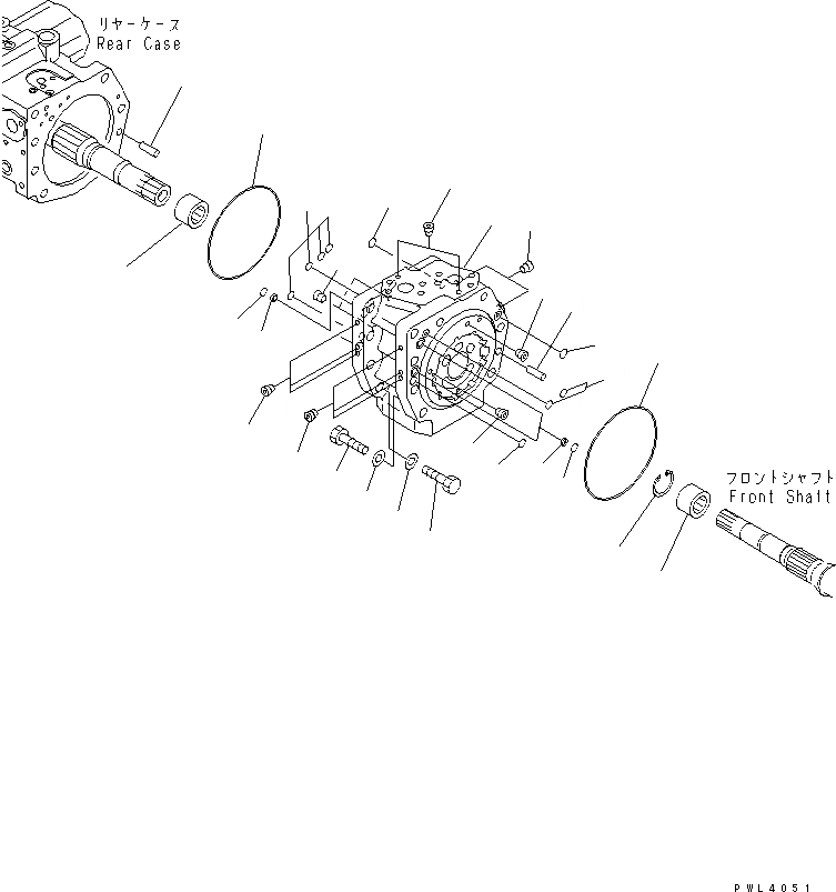 Схема запчастей Komatsu PC228US-2 - ОСНОВН. НАСОС (/9) ОСНОВН. КОМПОНЕНТЫ И РЕМКОМПЛЕКТЫ