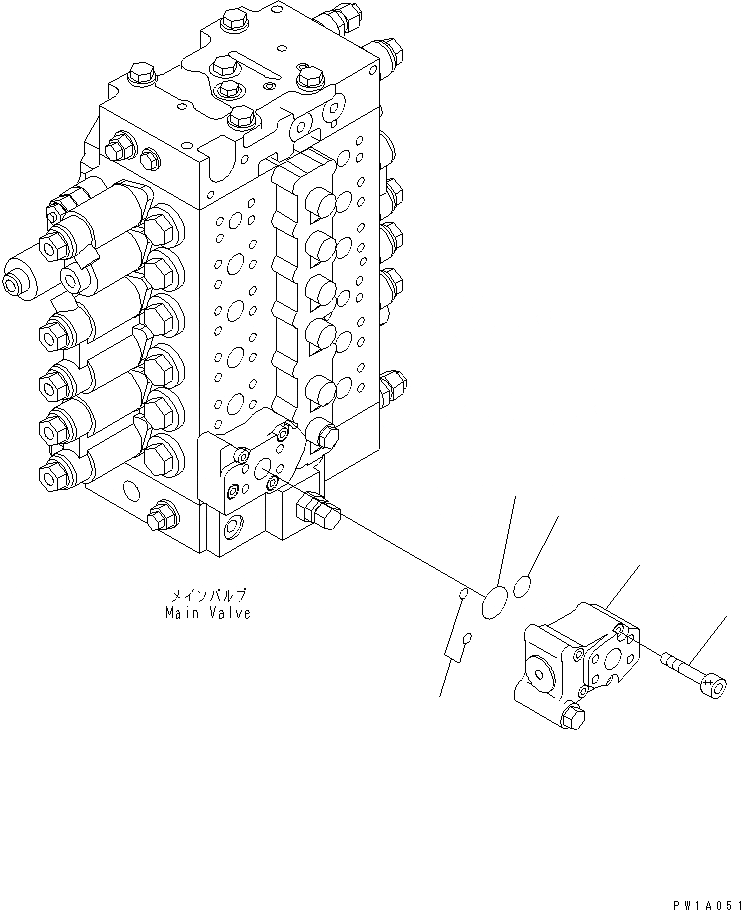 Схема запчастей Komatsu PC228US-3 - РУКОЯТЬ ПРЕДОТВРАЩ. СМЕЩЕНИЯ(№-) ГИДРАВЛИКА