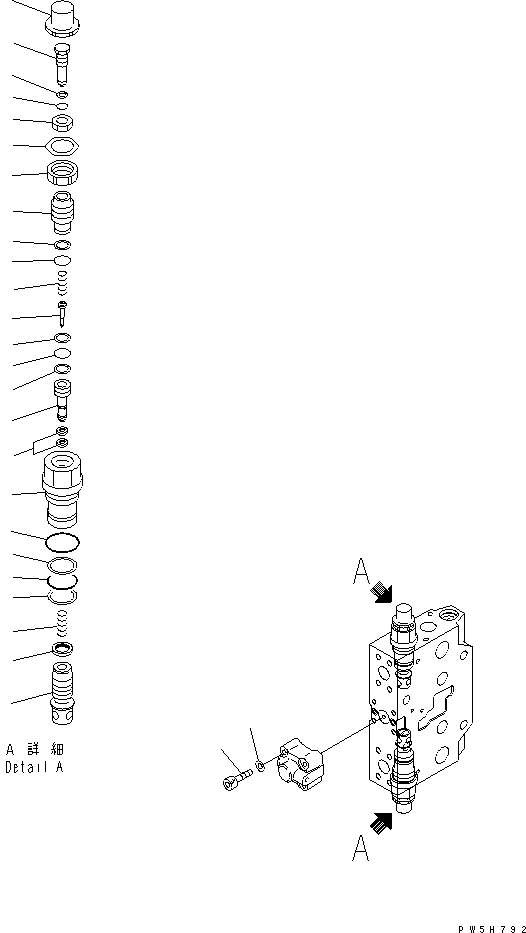 Схема запчастей Komatsu PC228USLC-3U - СЕРВИСНЫЙ КЛАПАН (/) (-АКТУАТОР) (КОМПЛЕКТ)(№-) ОСНОВН. КОМПОНЕНТЫ И РЕМКОМПЛЕКТЫ